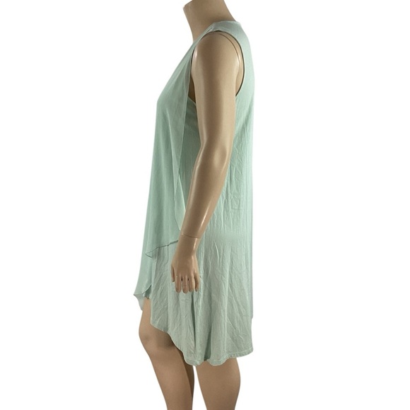 Soft Surroundings Amalfi Asymmetrical Sleeveless Dress Mint Green Petite XL - Picture 4 of 7